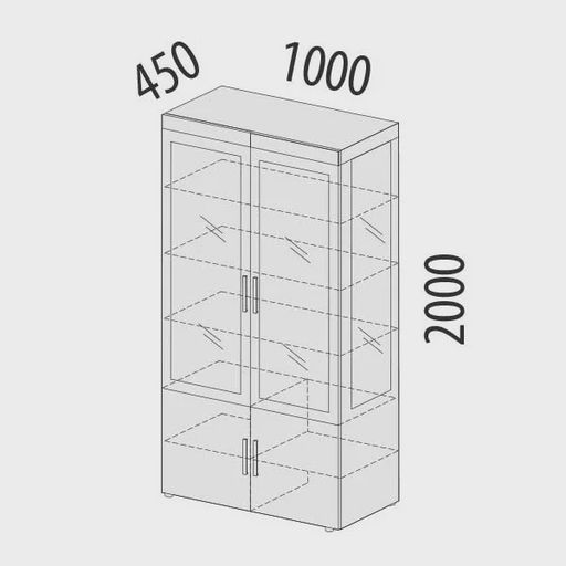 Шкаф-витрина «Тиффани 600.10»